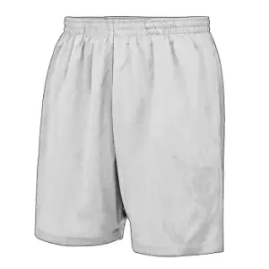 AWDis Just Cool Childrens/Kids Sport Shorts (3-4 Years) (Arctic White)