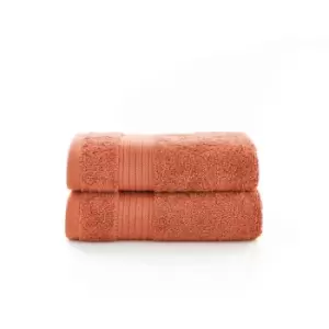 Deyongs Bliss Pima 2 Pack Guest Towel - Copper