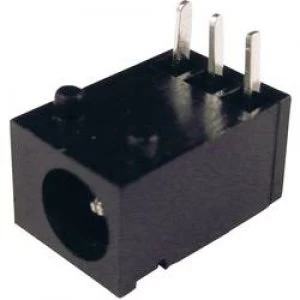 Low power connector Socket horizontal mount 3.75mm 1.3 mm