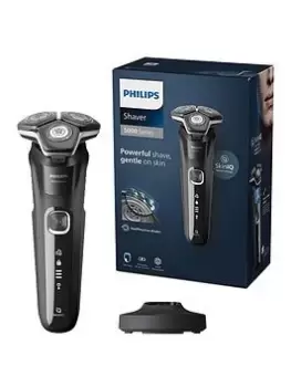 Philips Series 5000 Wet & Dry Mens Electric Shaver with Pop-up Trimmer, Charging Stand and Full LED Display - S5898/25, One Colour, Men