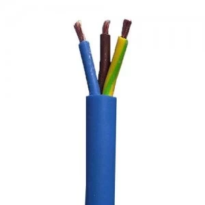 Zexum 1.5mm 3 Core Arctic Grade Flex Cable Blue Round 3183AG - 5 Meter