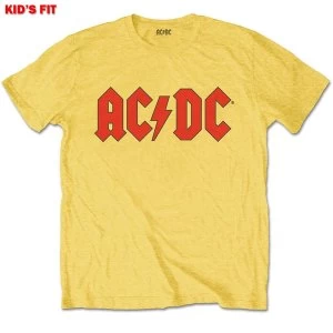 AC/DC - Logo Kids 5 - 6 Years T-Shirt - Yellow