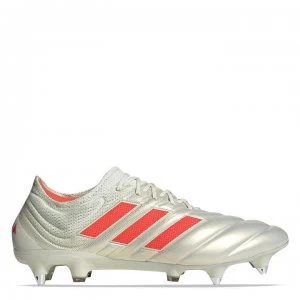 adidas Copa 19.1 SG Football Boots - White/SolarRed
