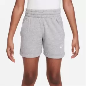 Nike Sportswear Club Big Kids (Girls') French Terry Shorts - Grey