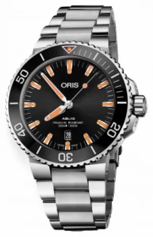 ORIS Aquis Date Automatic Stainless Steel Black Dial 01 733 Watch