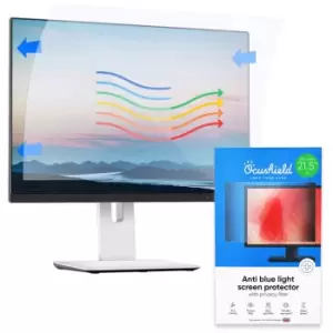 Ocushield Laptop Screen Protector VDU Model 21.5inch W (16:9) (477 x 268mm) - Film (Privacy + Anti-glare, Anti-bacterial, Blue light)