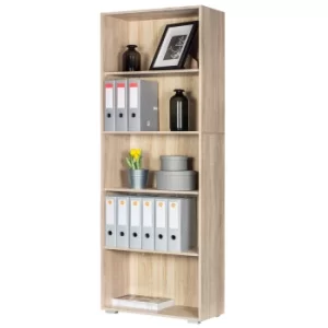 Bookcase Vela Oak 190x60cm 5 Tiers