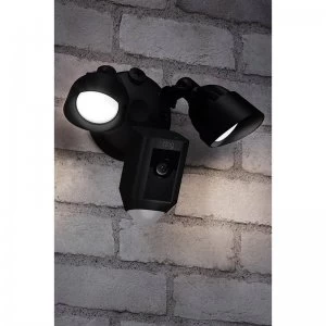 Ring Flood Light Camera with Siren - Black