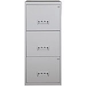 Pierre Henry Filing Cabinet 3 drawer Maxi Grey 400 x 400 x 930 mm Steel