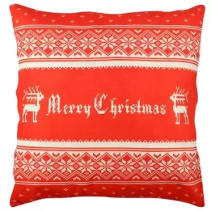 A11845 Multicolor Cushion Red Merry Christmas
