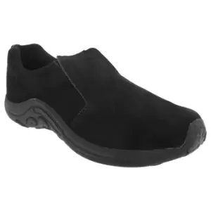 PDQ Adults Unisex Real Suede Ryno Slip-On Casual Trainers (7 UK) (Black)