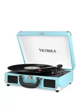 Victrola Victrola Journey Portable Record Player (Turquoise) - Bluetooth 5.0 Suitcase Turntable With Built-In Stereo Speakers