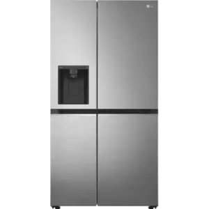 LG NatureFRESH GSLA81PZLF WiFi Connected Non-Plumbed Total No Frost American Fridge Freezer - Steel - F Rated