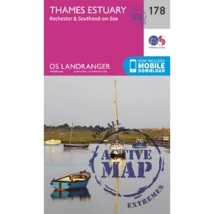 Thames Estuary, Rochester & Southend-on-Sea by Ordnance Survey (Sheet map, folded, 2016)