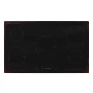 Montpellier INT905 90cm 5-Zone Built-In Induction Hob - Black