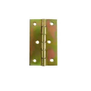 Airtic Folding Closet Cabinet Door Butt Hinge Brass Plated - Size 43 x 70mm, Pac