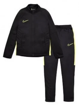 Boys, Nike Childrens Youth Academy Tracksuit - Black/Yellow, Size M