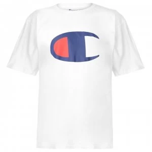 Champion Logo T Shirt Mens - White