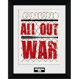 Walking Dead - All Out War Framed Print