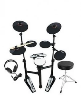 Carlsbro Compact Electronic Drum Kit Bundle With Free Online Music Lessons