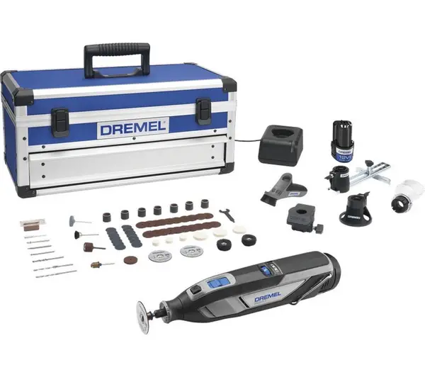 Dremel 8240 12v Cordless Rotary Multi Tool 65 Accesssory Platinum Kit 8240-5/65 Batteries: 2 x 2ah Li-ion