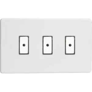 Varilight 3-Gang V-Pro Eclique2 Touch/Remote Control LED Dimmer - Premium White - JDQE103S