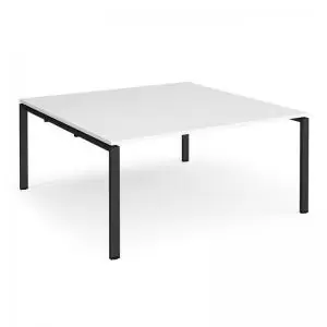 Adapt boardroom table starter unit 1600mm x 1600mm - Black frame and