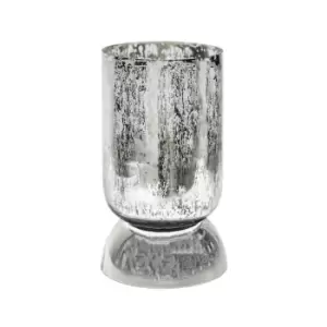 Ivyline Regency Metalic Tiered Vase Silver H27.5cm D15cm