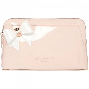 Ted Baker Aubrie medium bowcos makeup bag - Light Pink
