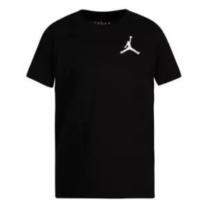 Jordan Kids Jumpman Air Emb T-Shirt Kids, Black, Kids, T-Shirts, 85A873-023