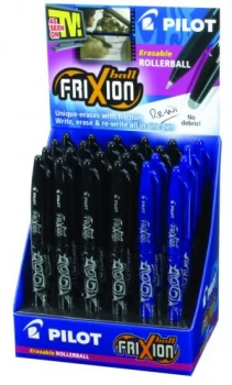 Pilot Frixion Erasable Rollerball Pen (24 Pack) Blue/Black
