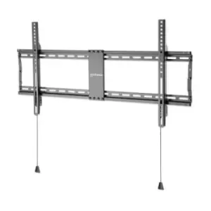 Manhattan TV & Monitor Mount Wall (Low Profile) Fixed 1 screen Screen Sizes: 43-100" Black VESA 200x200 to 800x400mm Max 70kg Foldable for Extra-Small