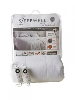 Dreamland Sleepwell Intelliheat Cotton Heated Duvet - Variable 6.5 To 15 Tog