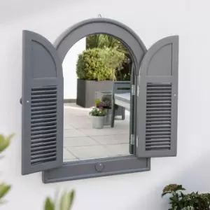 Florenity Grigio Outdoor Arch Mirror - Grey