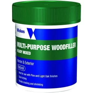 Wickes Ready Mixed Wood Filler - Natural 250g