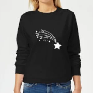 Shooting Star Womens Sweatshirt - Black - 5XL