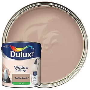 Dulux Walls & Ceilings Cookie Dough Silk Emulsion Paint 2.5L