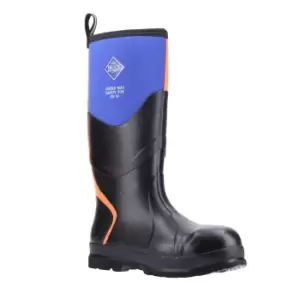 Muck Boots Unisex Adults Chore Max S5 Safety Welllington (10 UK) (Blue/Orange)