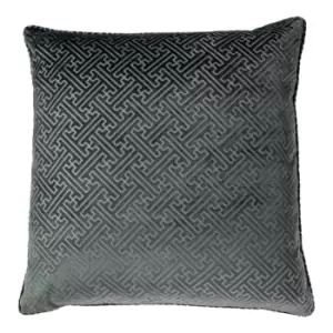 Paoletti Florence Polyester Filled Cushion Polyester Graphite