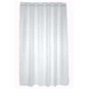 Blue Canyon Plain Shower Curtain White 320