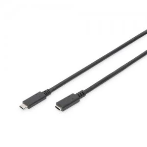ASSMANN Electronic AK-300210-007-S USB cable 0.7 m 3.2 Gen 2 (3.1 Gen 2) USB C Black