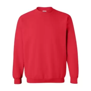 Gildan Heavy Blend Unisex Adult Crewneck Sweatshirt (M) (Red)