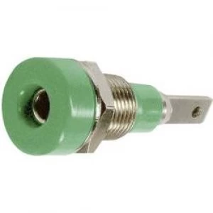 Jack socket Socket vertical vertical Pin diameter 2mm Green S