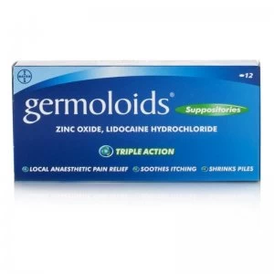 Germoloids Suppositories Standard 12 Suppositories