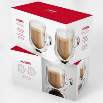 Judge Double Wall Glasses Pack 2 Latte