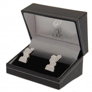 Liverpool FC Liverbird Silver Plated Formed Cufflinks