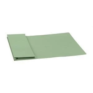 5 Star Foolscap Document Wallet Full Flap 315gm2 Capacity 35mm Green Pack of 50 Wallets