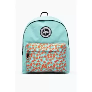 Ditsy Print Backpack (One Size) (Baby Blue/Orange) - Baby Blue/Orange - Hype