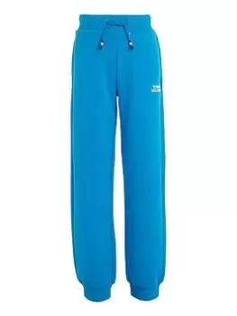 Tommy Hilfiger Boys Logo Sweatpants - Cerulean Aqua, Bright Blue, Size 16 Years
