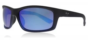 Maui Jim Kanaio Coast Sunglasses Matte Blue / Black B766-08C Polariserade 61mm